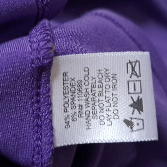 Effortless Style Purple 2 Piece Formal Ruffle Tank/Open Cardigan. Sz Medium NWOT - Picture 9 of 9